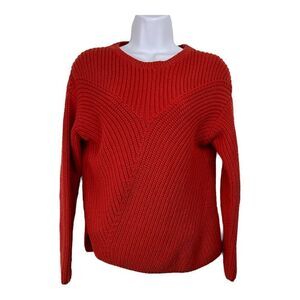 Rachel Zoe Womens Chunky Knit Sweater SZ XS Grandpa Fisherman‎ Retro Thick Heavy